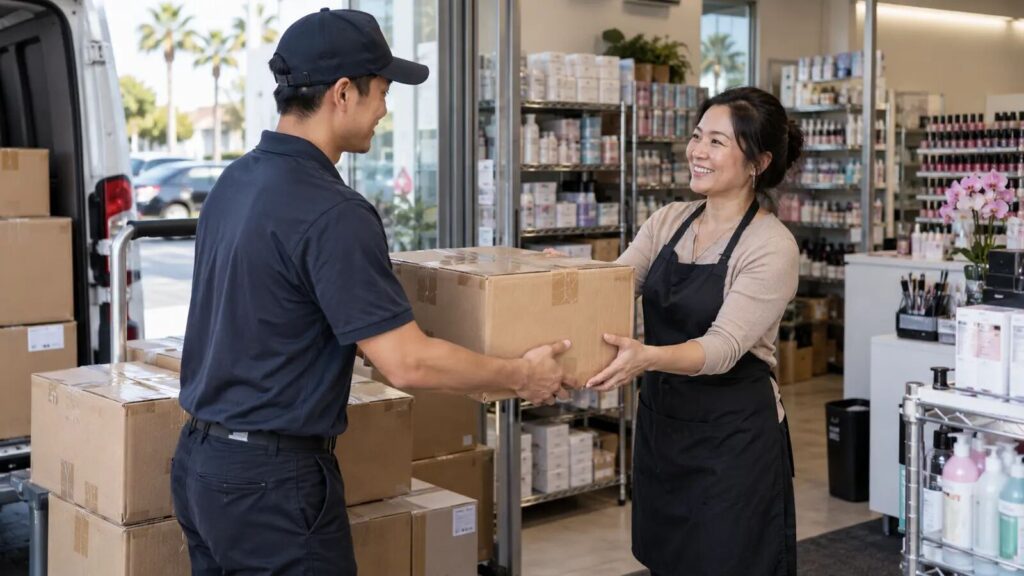 Giải pháp vận chuyển cho tiệm Nail và cửa hàng bán lẻ tại Mỹ
